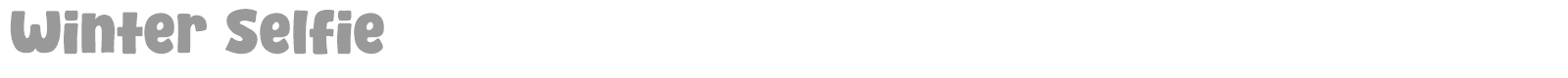 Winter Selfie font preview